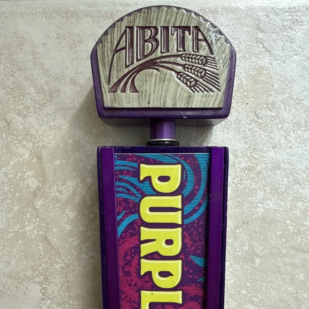 Abita Beer Tap Handle Knob Topper Bar Keg Brewing Purple Haze Raspberry Lager